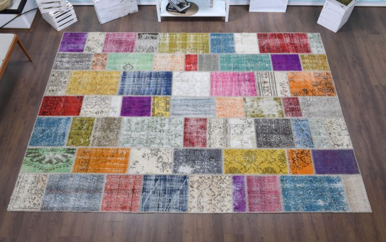 Vintage Patchwork Large Area Rug