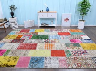 Vintage Patchwork Large Area Rug - Thumbnail