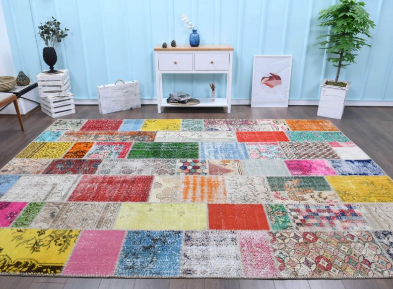 Vintage Patchwork Large Area Rug