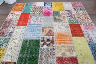 Vintage Patchwork Large Area Rug - Thumbnail