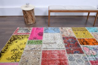 Vintage Patchwork Large Area Rug - Thumbnail