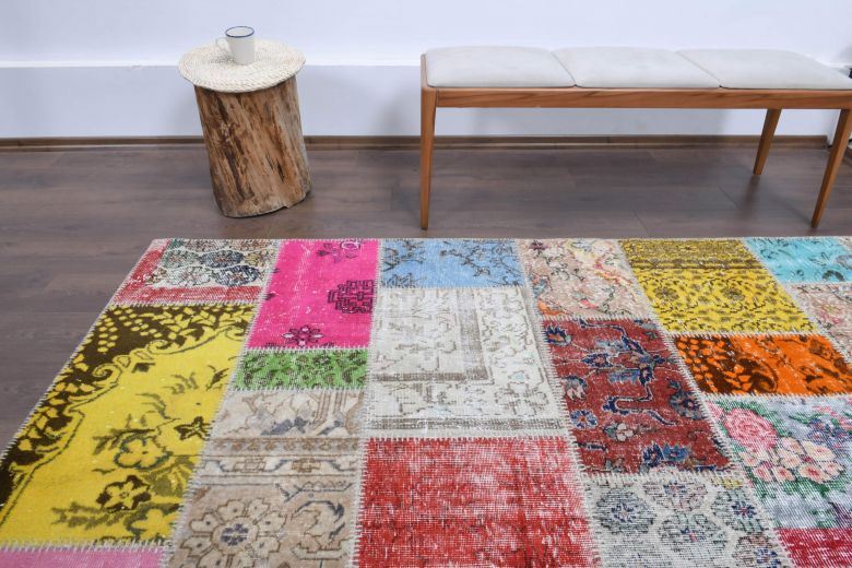 Vintage Patchwork Large Area Rug