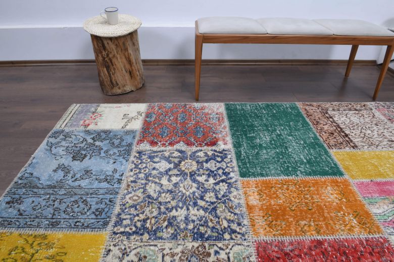 Vintage Patchwork Large Area Rug