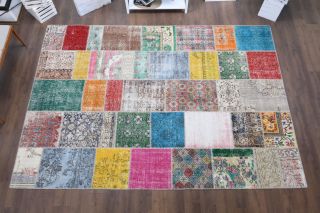 Vintage Patchwork Large Area Rug - Thumbnail