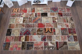 Vintage Patchwork Large Area Rug - Thumbnail