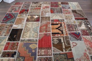 Vintage Patchwork Large Area Rug - Thumbnail