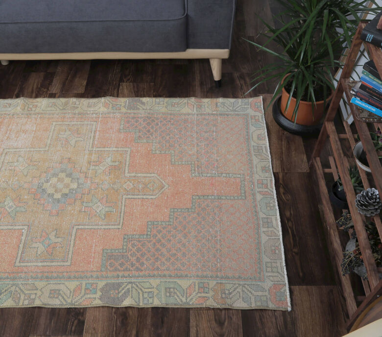 Akbora - Vintage Pastel Turkish Runner