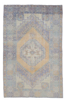 Akel - Semi Antique Vintage Turkish Rug - Thumbnail