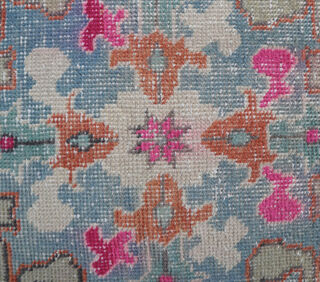 Vibrant Oriental Turkish Vintage Rug - Thumbnail