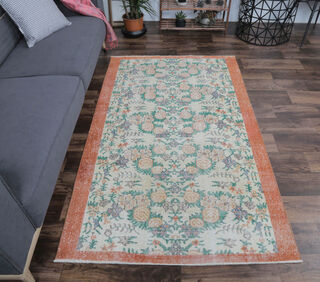 Aksev - High Garden Turkish Vintage Rug - Thumbnail