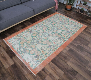 Aksev - High Garden Turkish Vintage Rug - Thumbnail