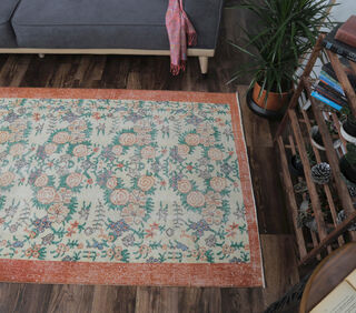 Aksev - High Garden Turkish Vintage Rug - Thumbnail