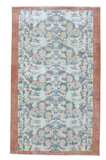 Aksev - High Garden Turkish Vintage Rug - Thumbnail