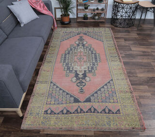 Aksun - Peaceful Turkish Vintage Rug - Thumbnail