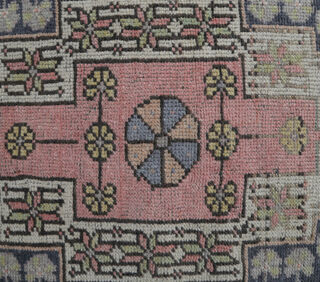 Aksun - Peaceful Turkish Vintage Rug - Thumbnail