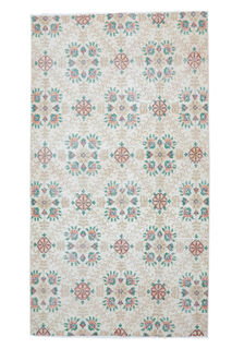 Alman - Neutral Floral Vintage Rug - Thumbnail