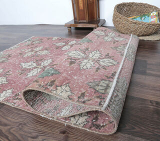 Anne - Faded Pink Small Rug - Thumbnail