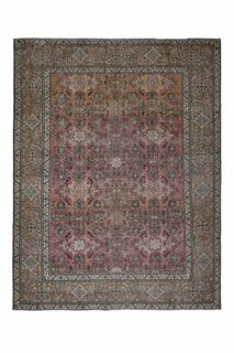 Rare Persian Vintage Woven Wool Rug - Thumbnail