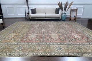 Rare Persian Vintage Woven Wool Rug - Thumbnail