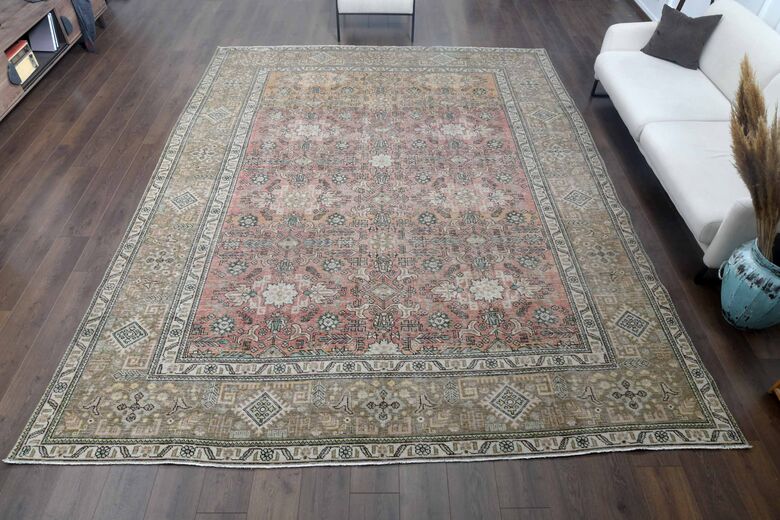 Rare Persian Vintage Woven Wool Rug