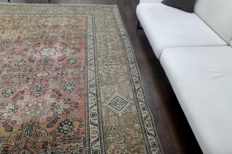 Rare Persian Vintage Woven Wool Rug