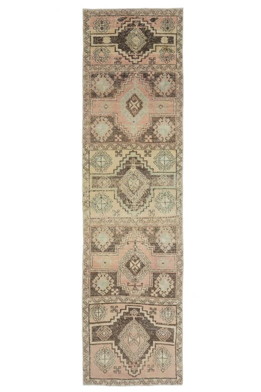 Turkish Oushak Antique Runner Rug