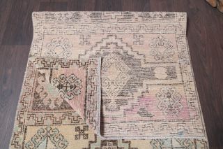 Turkish Oushak Antique Runner Rug - Thumbnail