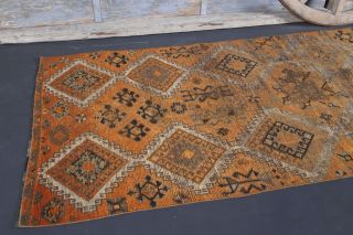 Tribal Antique Hallway Runner Rug - Thumbnail