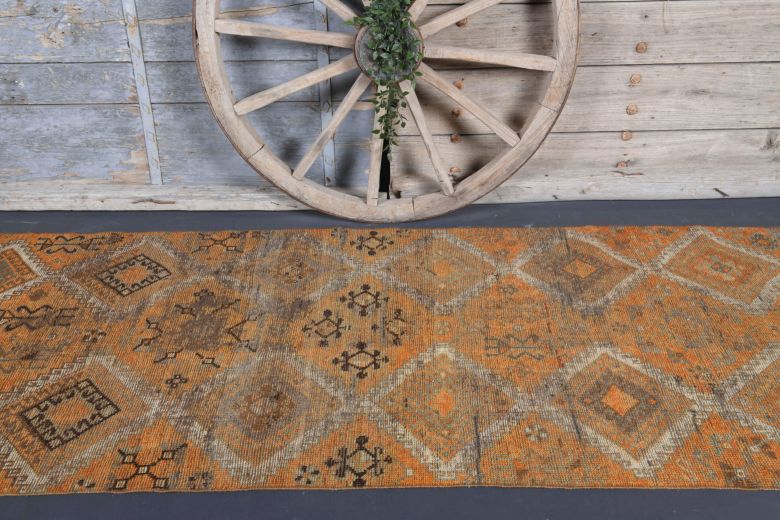 Tribal Antique Hallway Runner Rug