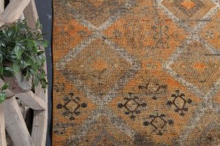 Tribal Antique Anatolian Hallway Runner Rug - Thumbnail
