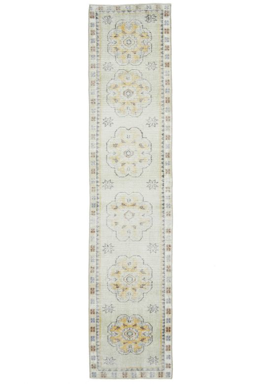 White Antique Runner Rug