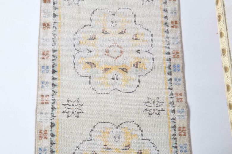 White Antique Runner Rug