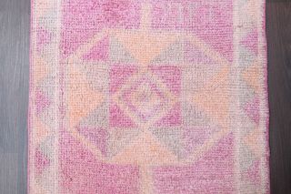 Antique Hand-Knotted Vintage Runner Rug - Thumbnail