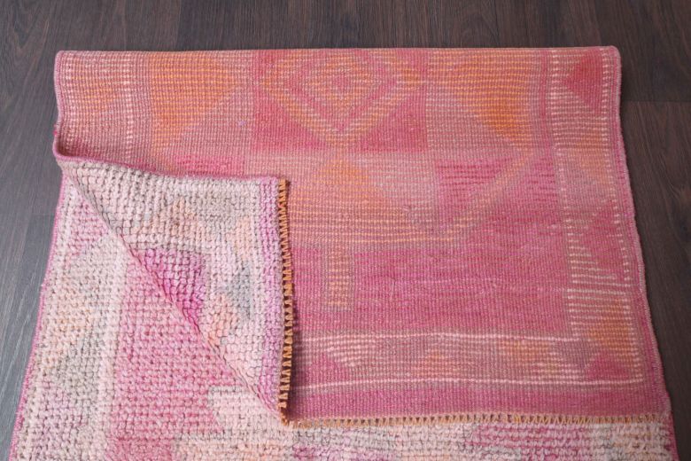 Antique Hand-Knotted Anatolian Runner Rug
