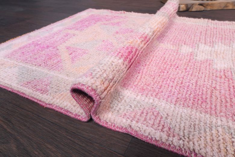 Antique Hand-Knotted Anatolian Runner Rug
