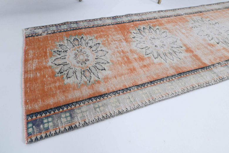 Antique Distressed Runner Rug