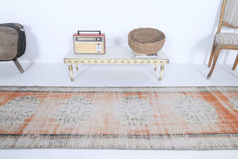 Antique Distressed Runner Rug