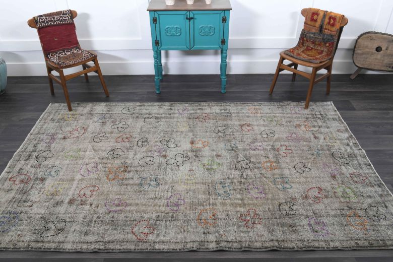 1950s - Custom Design Vintage Anatolian Rug