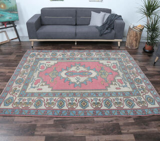 Austyn - Pastel Ethnic Vintage Rug - Thumbnail