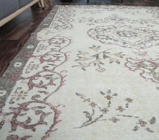 Averie - Neutral Floral Rug - Thumbnail