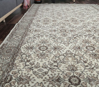 Aykoncuy - Floral Vintage Area Rug - Thumbnail