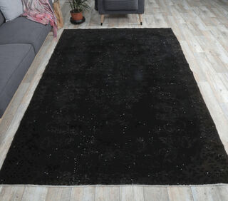 Ayperi - Black Vintage Rug - Thumbnail