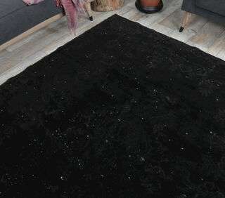 Ayperi - Black Vintage Rug - Thumbnail