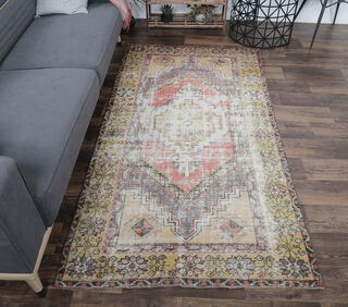 Bagish - Vintage Small Area Rug - Thumbnail