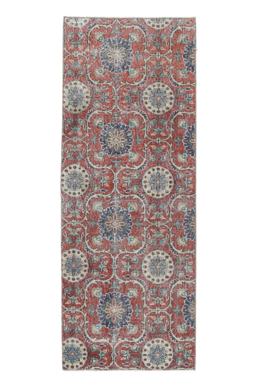 Balbina - Red Floral Runner Rug