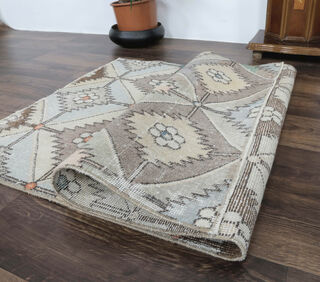 Bashakan - Eclectic Muted Colored Rug - Thumbnail