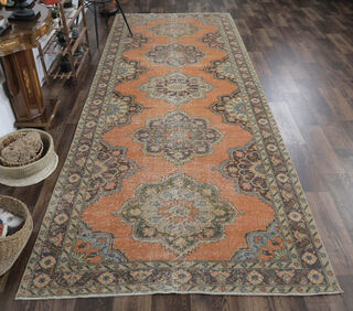 Beatrice - Turkish Oriental Runner Rug - Thumbnail