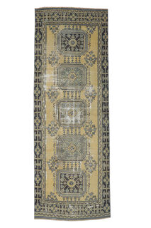 Belgu - Yellow Runner Rug - Thumbnail