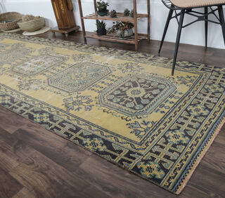 Belgu - Yellow Runner Rug - Thumbnail