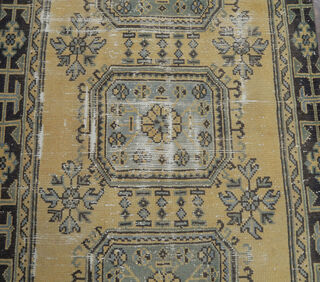 Belgu - Yellow Runner Rug - Thumbnail